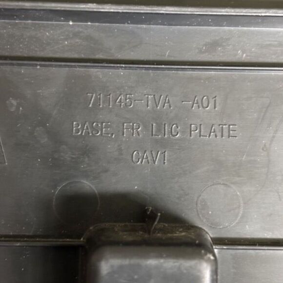 Honda 7145-TVA-A01 Front License Plate Base - Picture 4 of 4